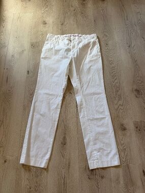 Ralph Lauren Purple Label White Cotton Pants White Sz.36